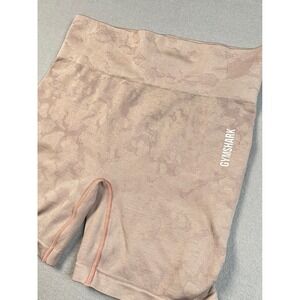 Gymshark Camo Seamless Workout Shorts Women's‎ Light Pink